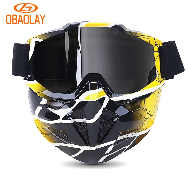 

Motocross Goggles Sports Eyewear with Custom Logo Motorcycle Helmet PC Lens Glasses for Extreme Sports