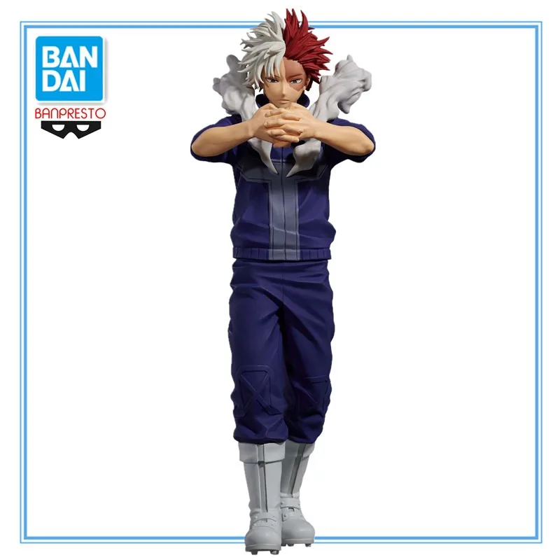 In stock Original BANPRESTO My Hero Academia THE AMAZING HEROES DX Todoroki Shoto PVC Anime Action Figures Model Collection Toy