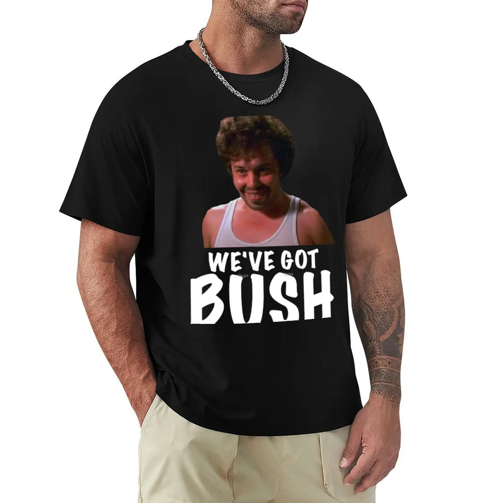 Revenge of the Nerds BUSH T-Shirt Relaxed Fit Casual Short Sleeve Top