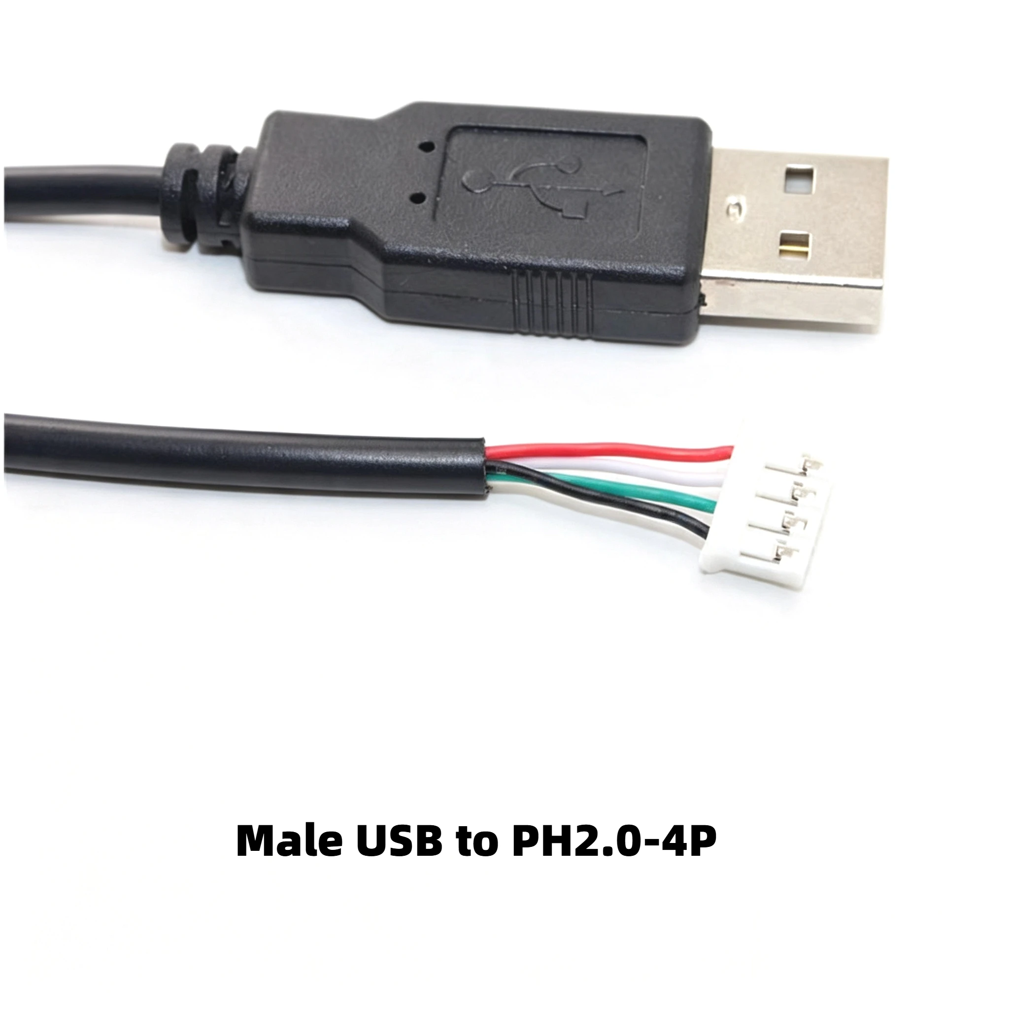 Male USB to PH2.0/XH2.54/MX1.25USB DuPont Adapter 0.3/0.5/1M Terminal Connector Cable Data USB Expansion Industrial Control Line