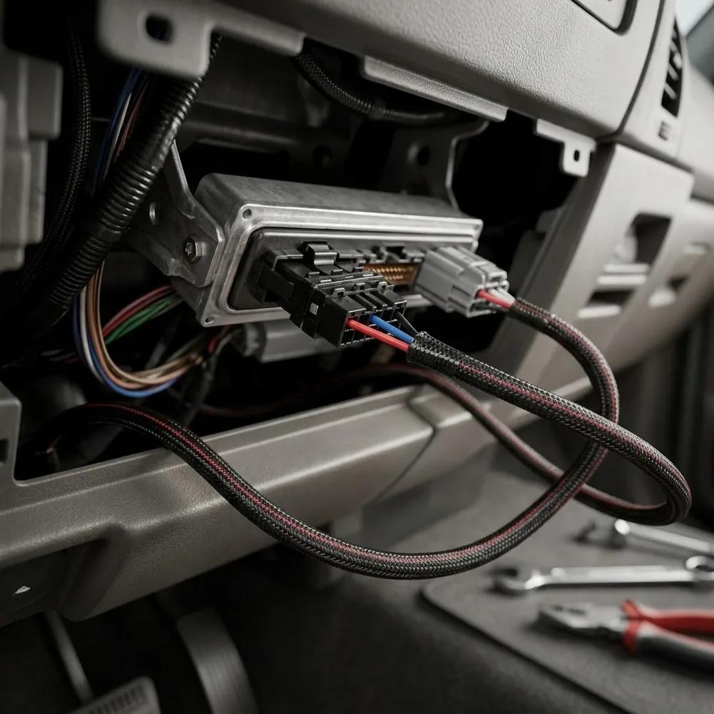 Electrical Connector Set Brake Controller Wiring Direct Replacement Part High Durability Plastic Easy Installation Design