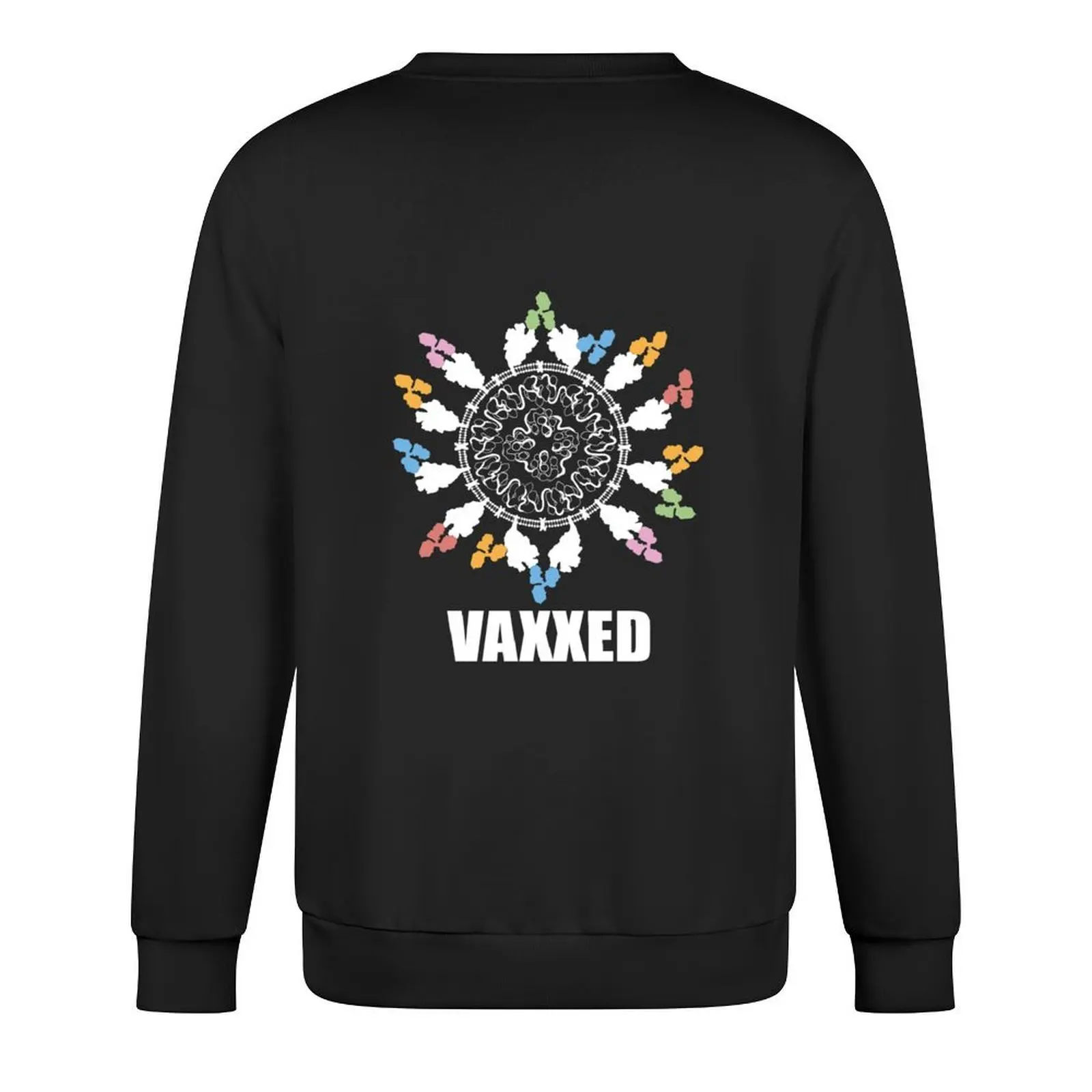 Vaxxed by dropatel بلوفر رياضي بلوزة الرجال ارتداء ملابس أنيمي الخريف البلوز