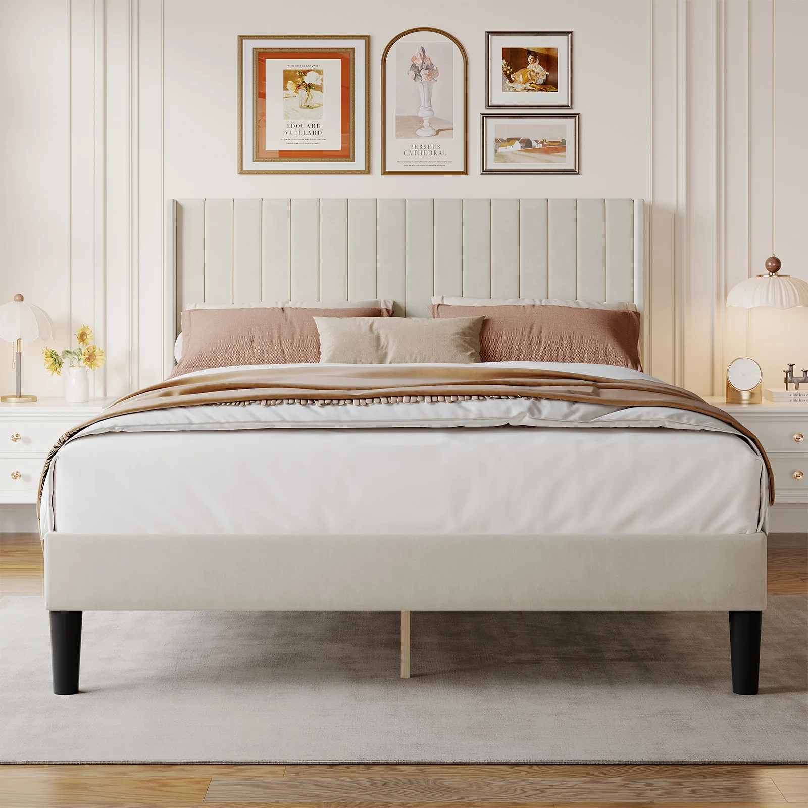 Complete bed frame view