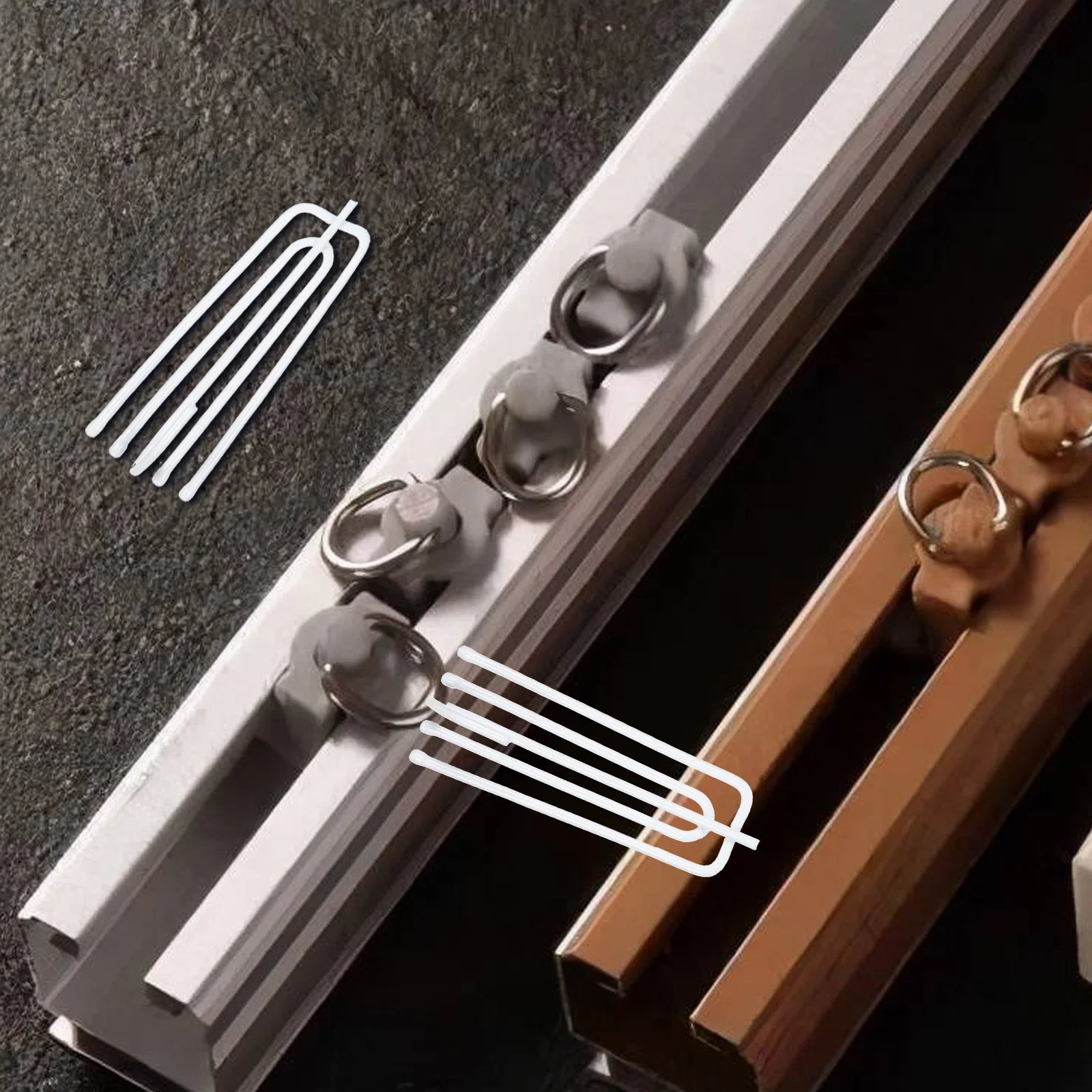 30Pcs Rustproof Stainless Steel Curtain Hooks Easy Install Pinch Pleat Clips Home Decor Curtain Hooks Rustproof Pleat Hook