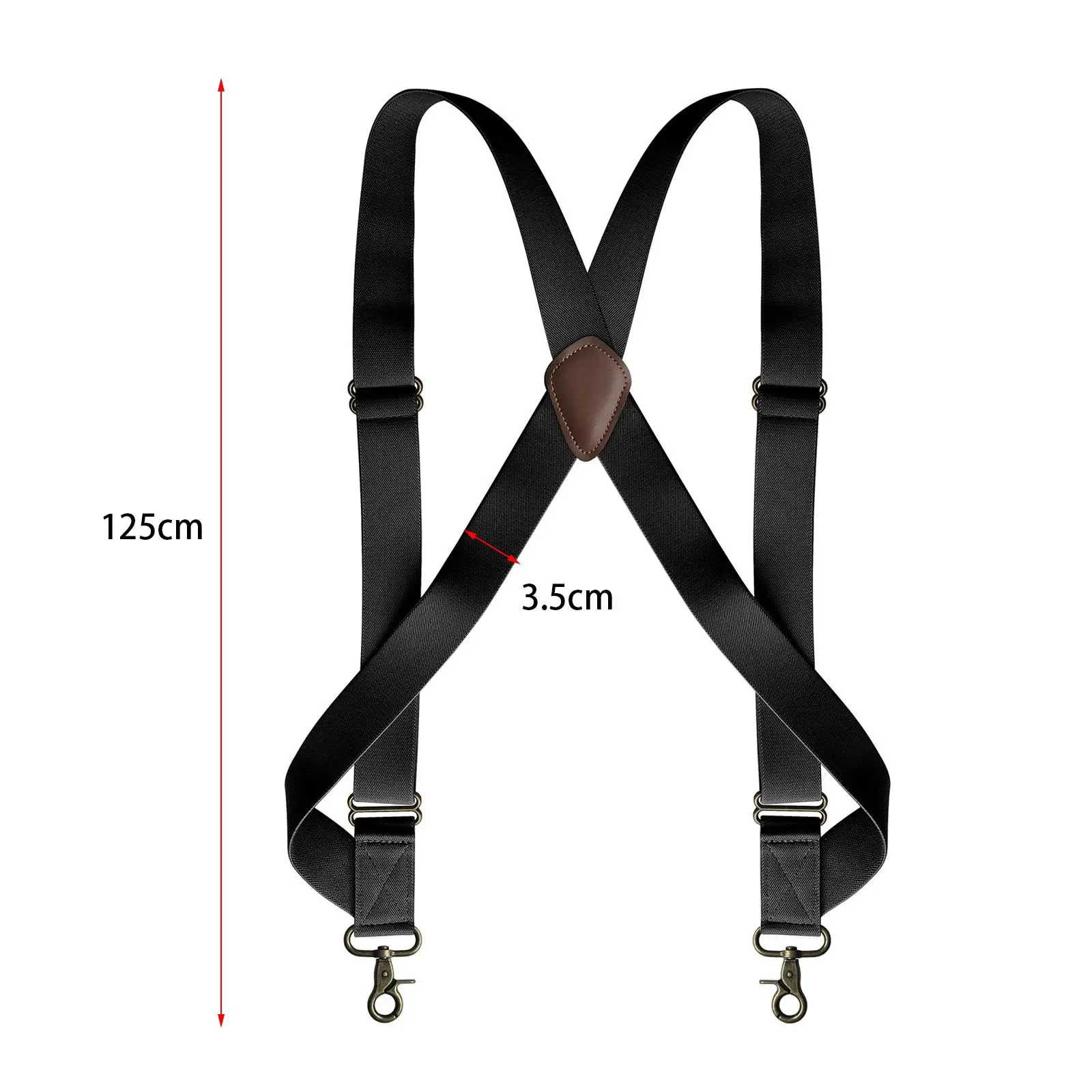 Mens Suspender with Swivel Hooks Trucker Suspenders Adjustable Elastic