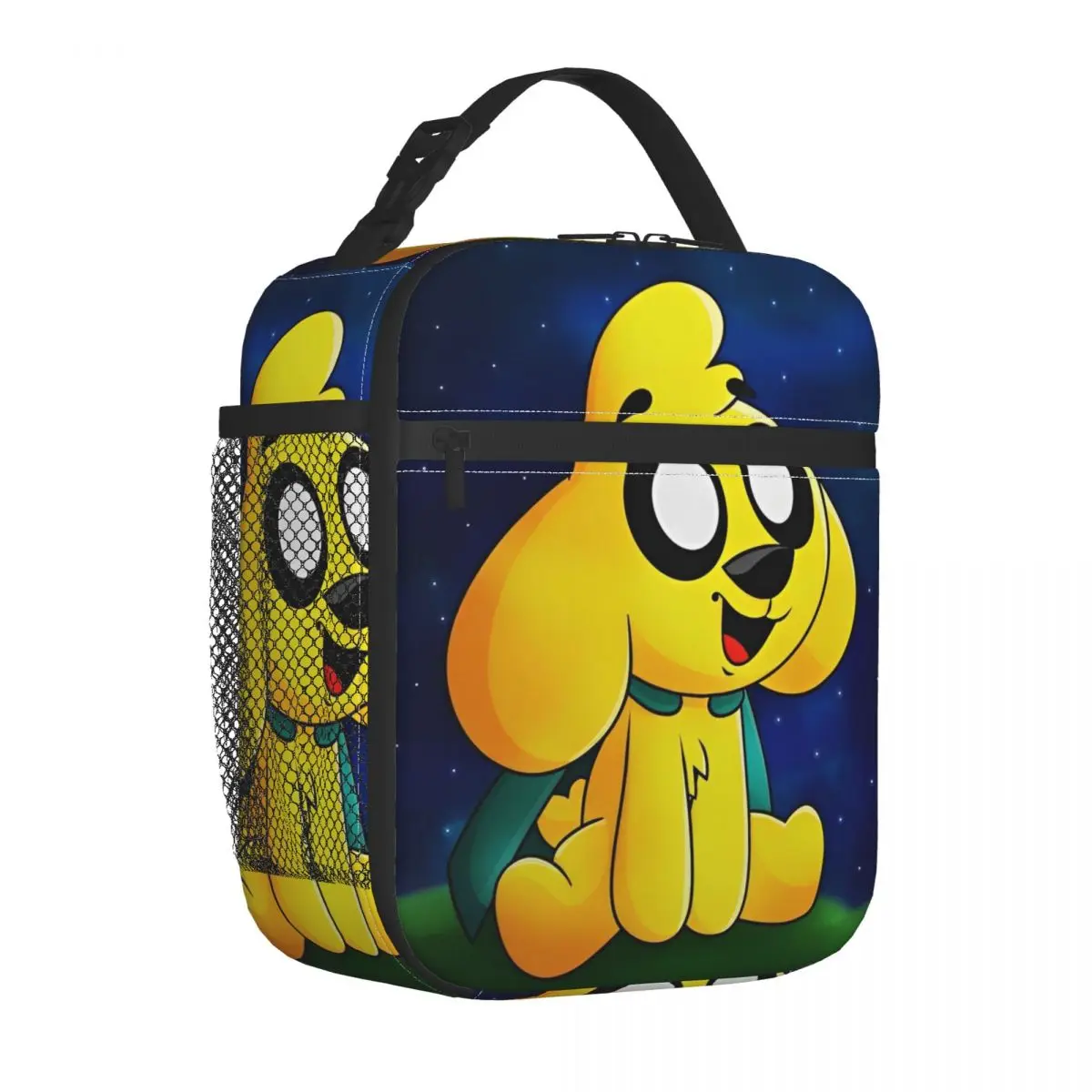 Mikecracks yalıtımlı öğle yemeği çantaları soğutucu çanta yemek konteyner karikatür oyunu sızdırmaz yemek kabı Tote erkekler kadınlar için okul açık