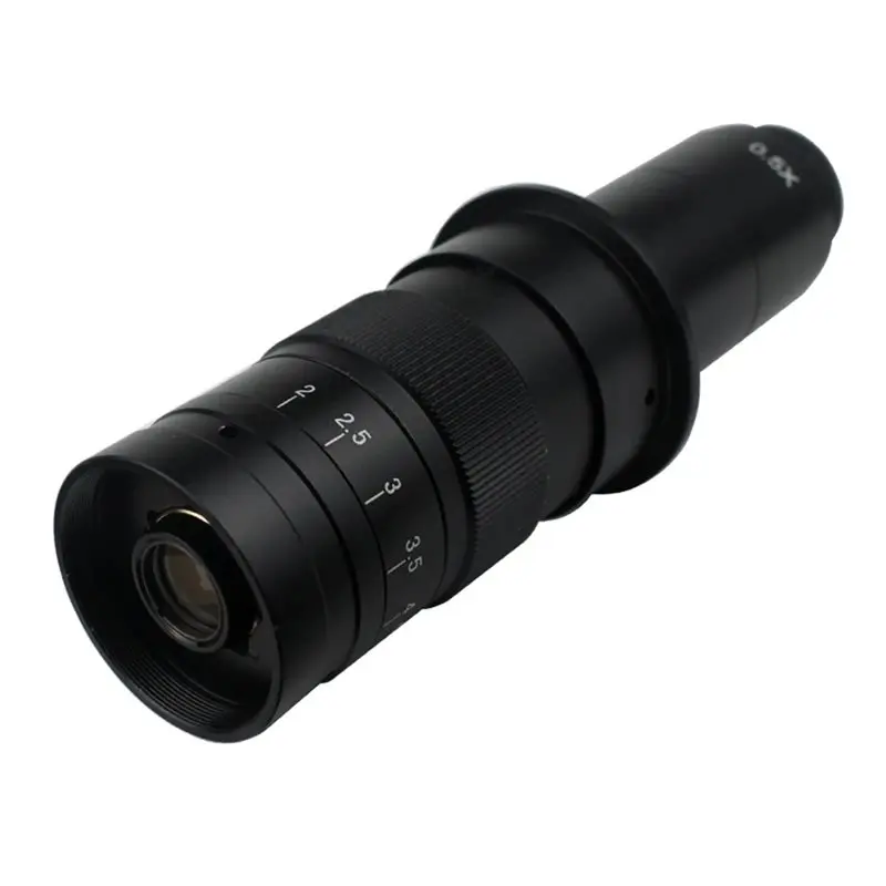 ABZZ-For - Caméra VGA compatible avec mise au point réglable, objectif de caméra de microscope vidéo industriel à monture C 180X