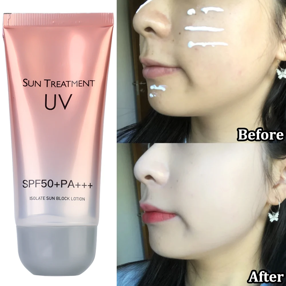 Krem z filtrem przeciwsłonecznym do twarzy i ciała Wodoodporny, trwały, rozjaśniający, przeciw blaskowi, przeciw oparzeniom słonecznym, chroniący przed promieniowaniem UV, blokujący promieniowanie słoneczne, kontrolujący olej w makijażu