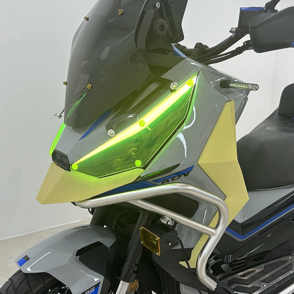 For ZONTES 368G 368 G Motorcycle Front Lamp Headlight Guard Len Cover Protector Head Light Lamp Screen Acrylic Shell Accessories