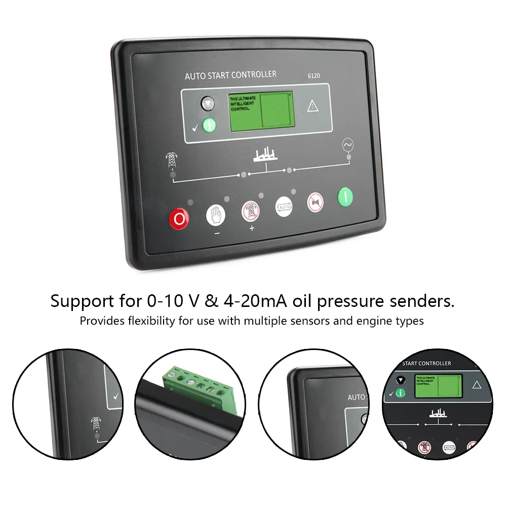 

DSE6120 Модуль контроллера морского электронного генератора Панель управления ЖК-дисплей 6120 Контроллер генератора