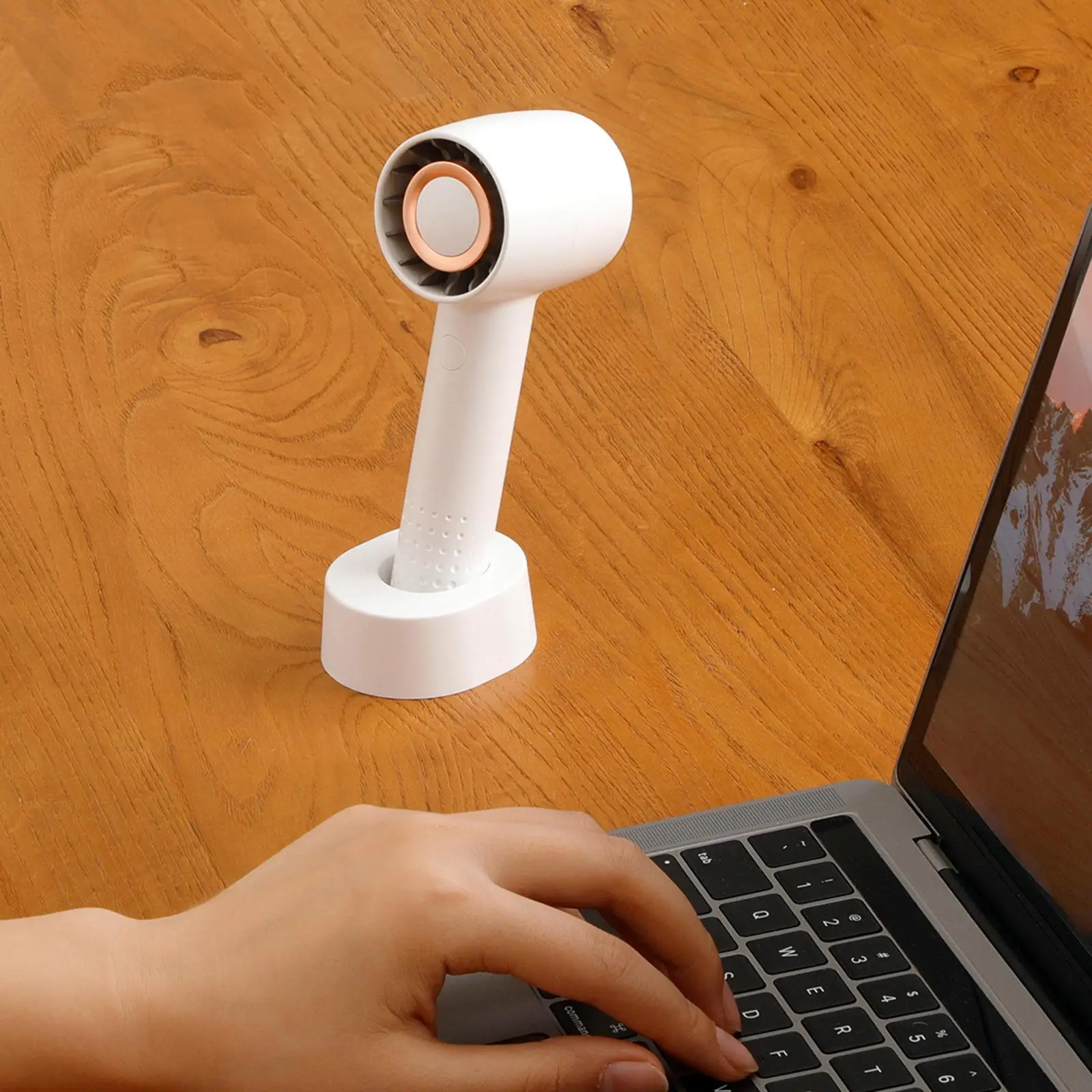 Mini-Handl üfter einstellbar USB persönlicher Lüfter tragbarer blattloser Lüfter für Tisch