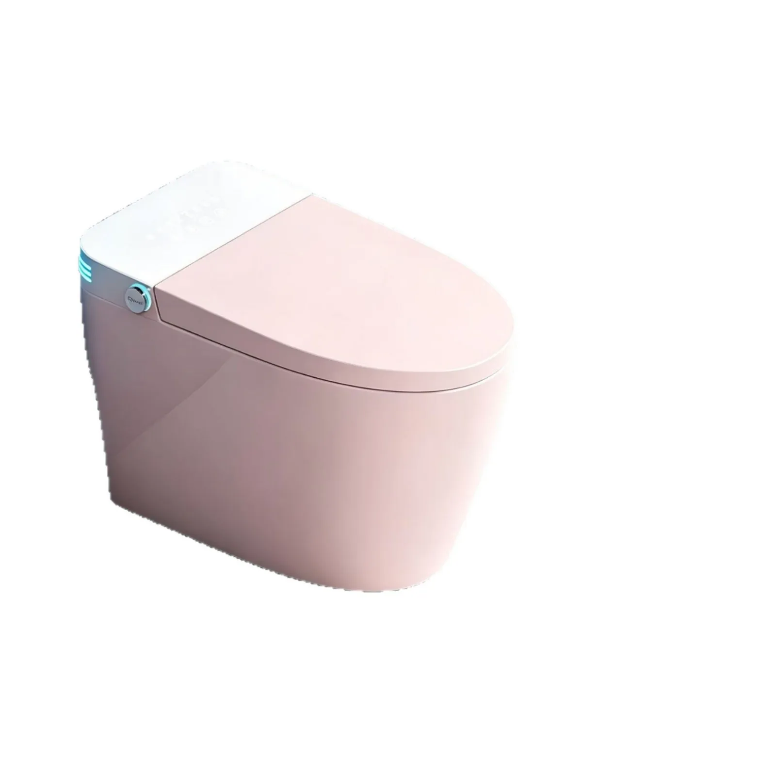 Smart Toilet, Pink, All-in-1 Automatic, No Water Pressure Limit, Siphonic Flushing, Home Hotel Use, Intelligent Bathroom Fixture