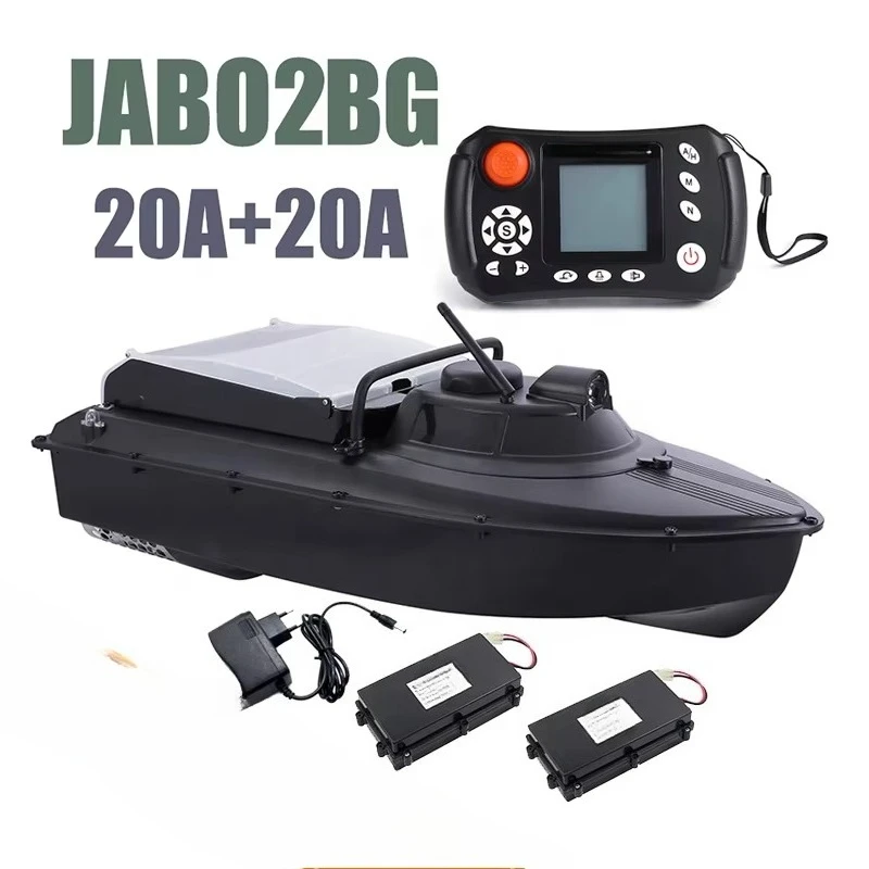 German Warehousing JABO2BG 20A*2 Two Battery Fishfinder Gps Autopilot Sonar Fish  Jabo Rc Fishing Bait Boats