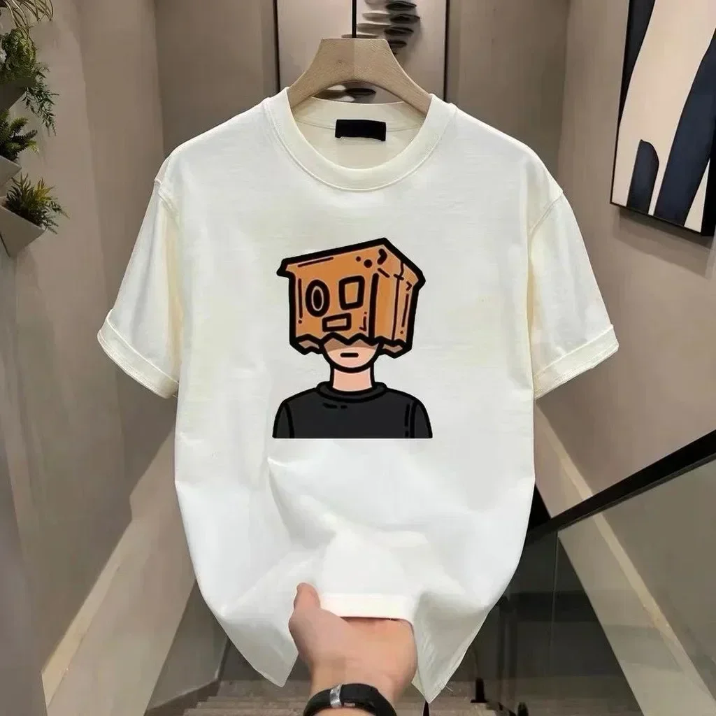 

Korea Box Boy T-shirt New T-shirt Special Men's and Women's T-shirts 100% Pure Cotton Lumpur Store Trendy T-shirt