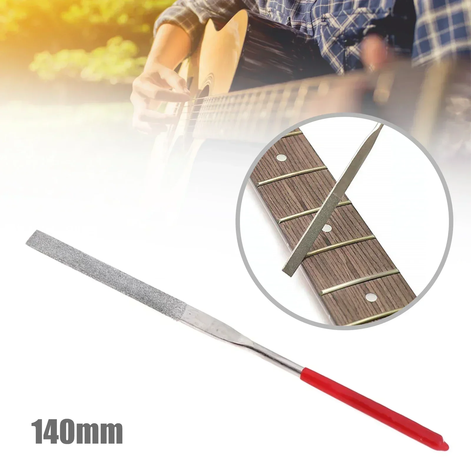 Guitar Fingerboard Maker Tool, Cargo Crown File, Beam Leveler, Sanding Leveler, Guitar String Spanner Guitar Accessories