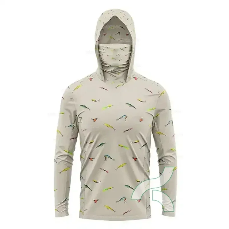 HUK Fishing Clothing Hoodie Shirt Men UPF 50+ Quick Dry Fishing Apparel Camisa De Pesca Long Sleeve Face Cover Angling Wear