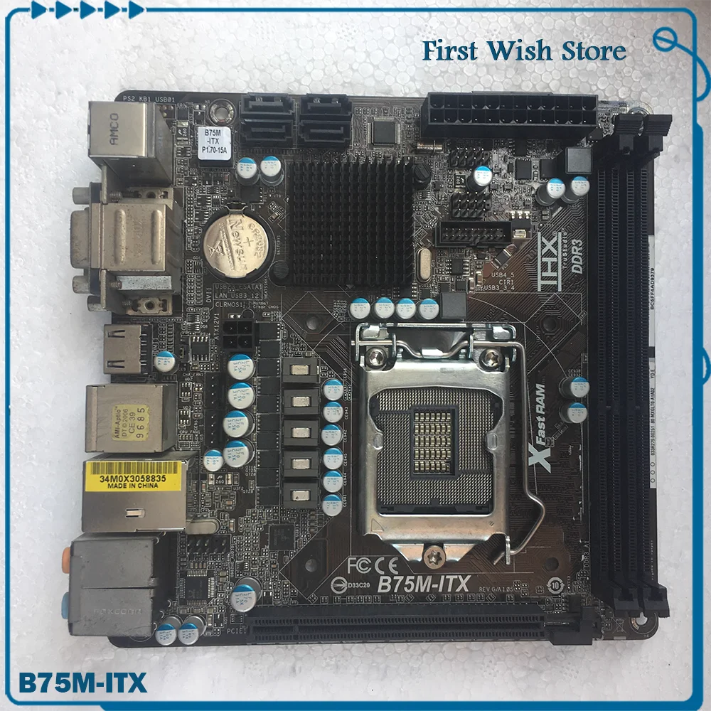 For ASROCK Mini motherboard LGA1155 17*17 B75M-ITX