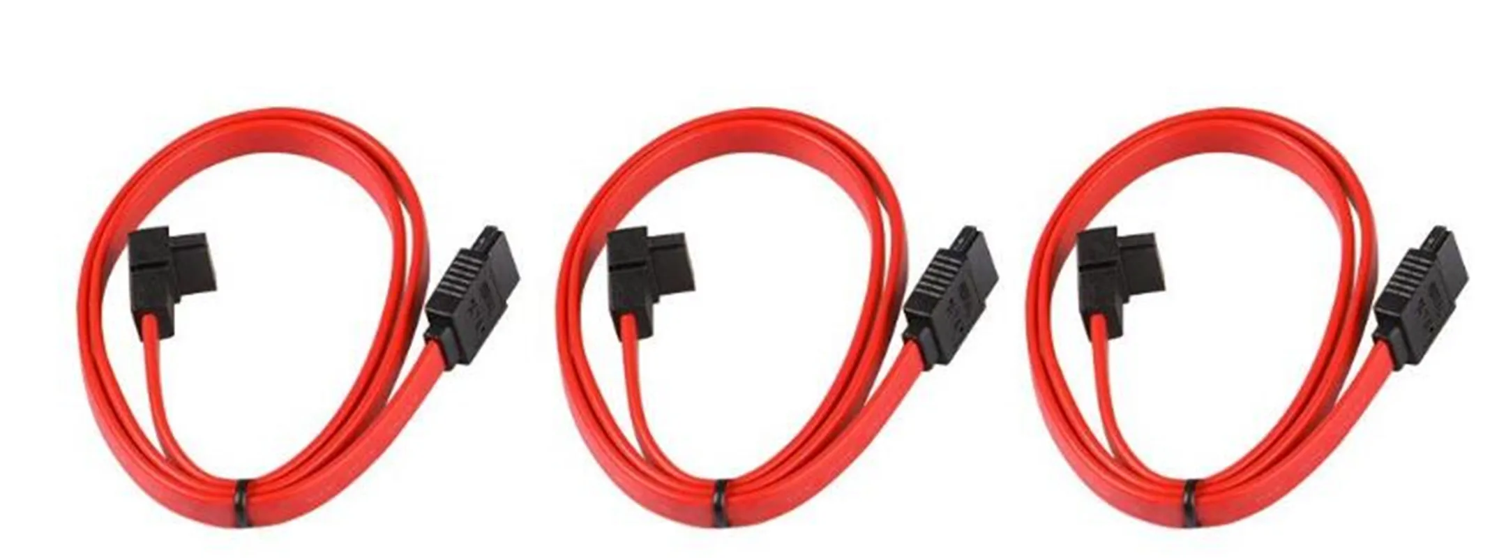 [2 Pack]  SATA III 6.0 Gbps Cable with Locking Latch, 90 Degree Right-Angle SATA III Cable 50 cm