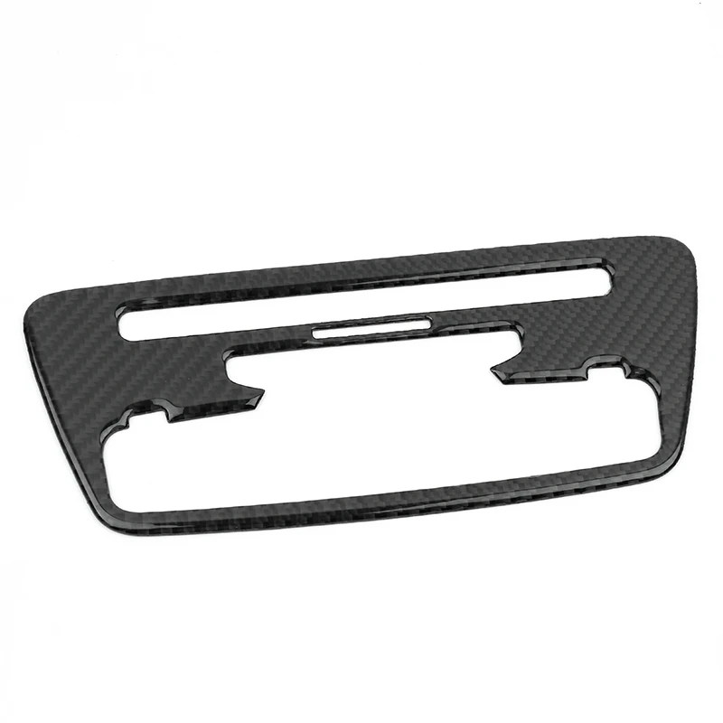 For Audi Q3 2012-2018 Carbon Fiber Console CD Panel Decoration Cover Trim Air Conditioner Control Frame Sticker Car Accessories