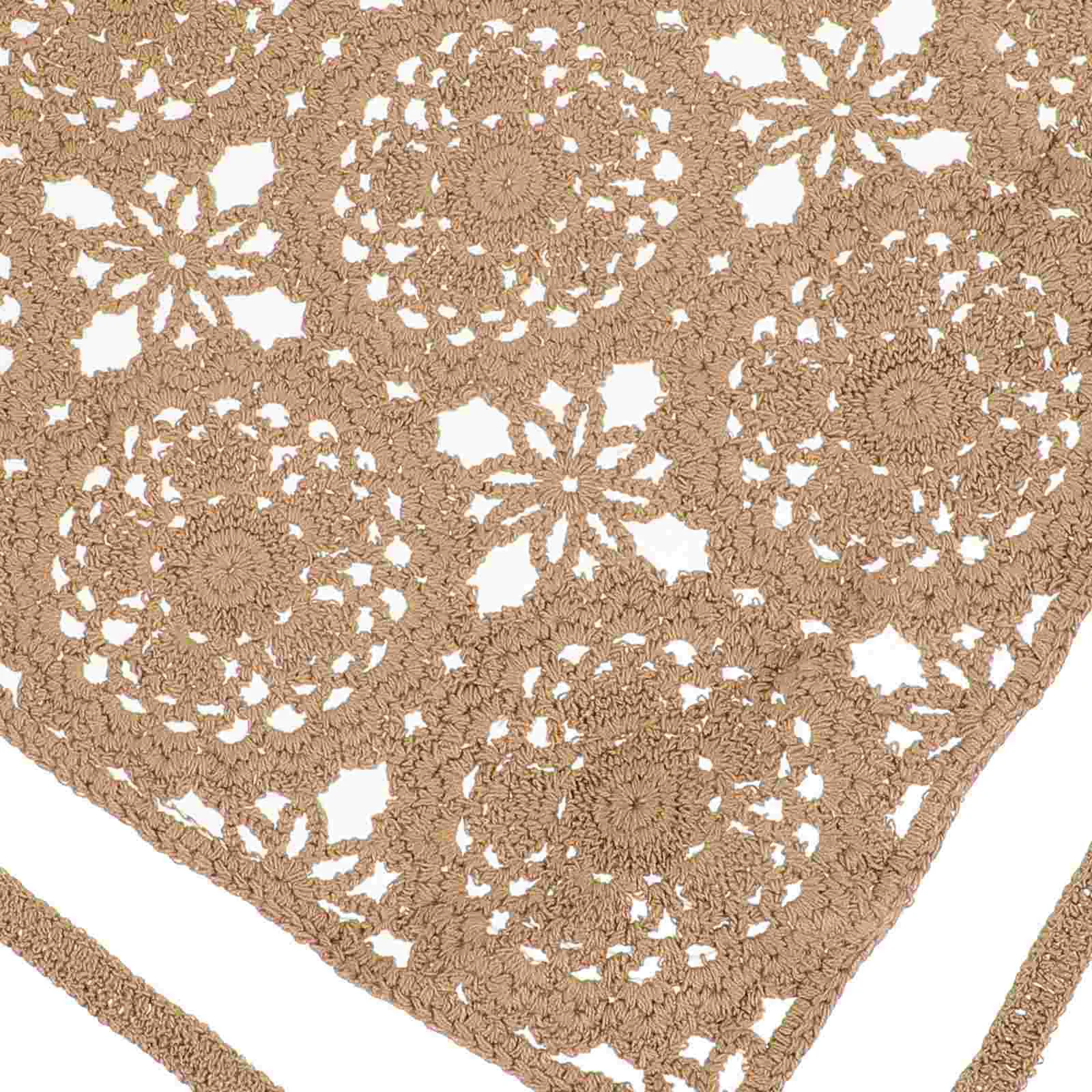 2 uds piezas 1 Juego (+ caqui) cintas para el cabello pañuelos para mujer bufanda Triangular diadema hilo de ganchillo diademas Miss