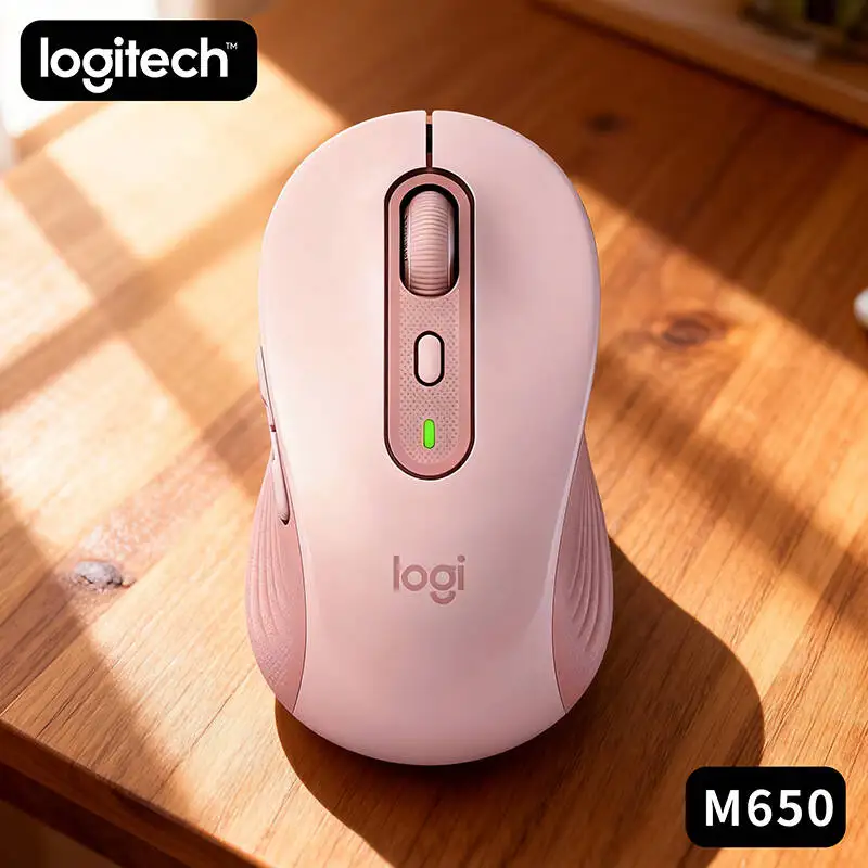 

Беспроводная мышь Logitech M650, бесшумный щелчок, эргономичный дизайн, 2,4 ГГц, Bluetooth, мультиустройство для офиса, дома, ПК, ноутбука