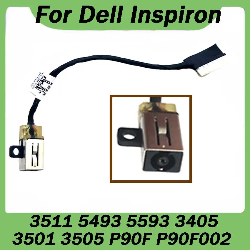 1Pcs DC Power Jack For DELL Inspiron 3511 5493 5593 3405 3501 3505 P90F P90F002 DC Connector Laptop Socket