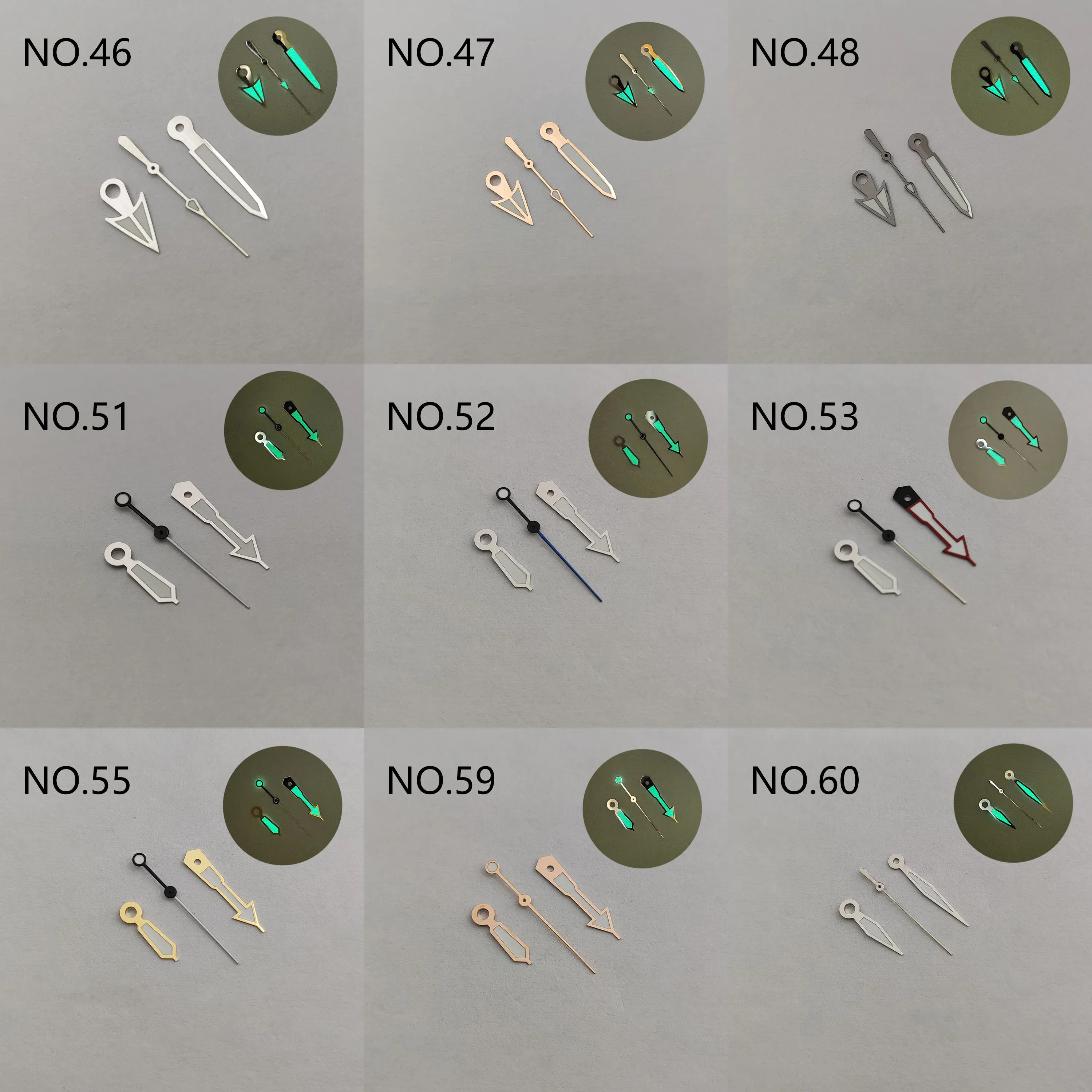 nh35 watch hands watch accessories NH35 hands nh36 hands green luminous nh35 watch parts hands NH35 NH36 movement watch pointer