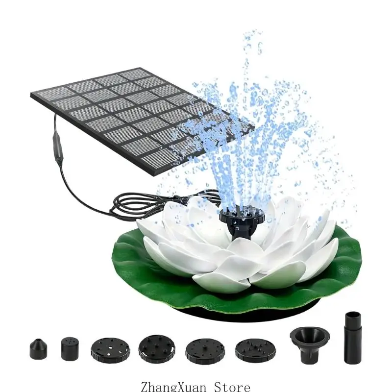 Beautiful Sun Floating Water Feature For Garden Pools With 1.5W Power Generation And low maintenance Cleaning 3XUF