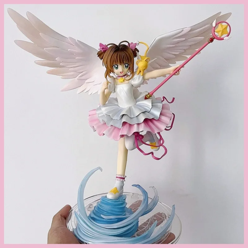 

27cm Card Captor Kinomoto Sakura Figure Anime Figure Pvc Action Figurines Lovely Collectible Model Adult Birthday Toys Gifts