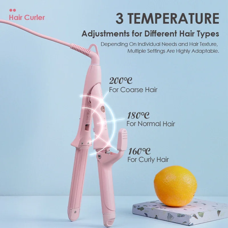 NOVUS 2 in 1 Hair Crimper Flat Iron Hair Straightener 3 Adjustable Temperature 30s Fast Warm-up 60 Min Auto-off Styling Tool