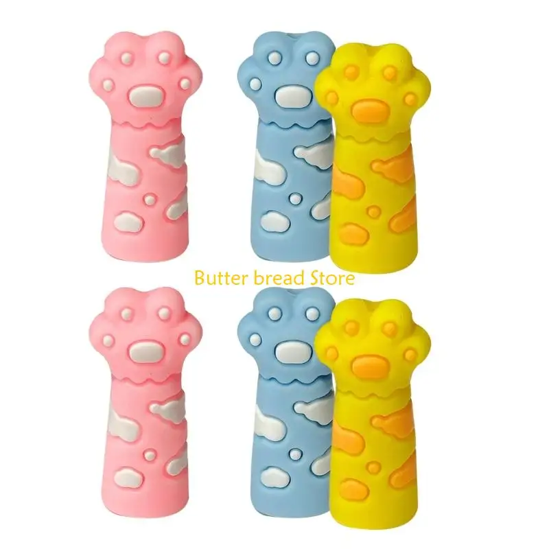 W89C 6 PCS CATS CLAW Pencil Cap