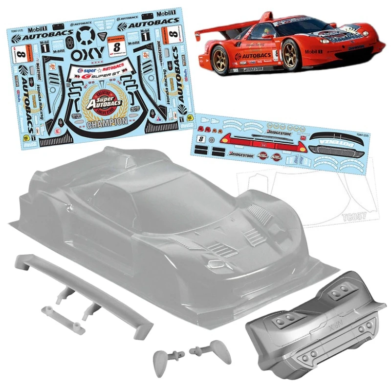 

1/10 NSX 2007 Clear body shell 190mm for 255-260mm Wheelbase On Road car Tamiya tt01 tt02 kyosho mst 3racing lc racing hpi hsp