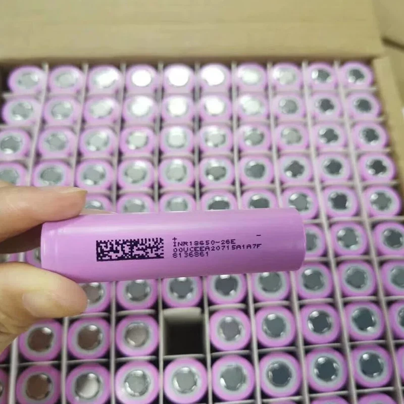 INR 18650-26E New Original 2600mAh 3.7V For INR 18650-26E Batteries Rechargeable Li-ion Battery For Flashlight