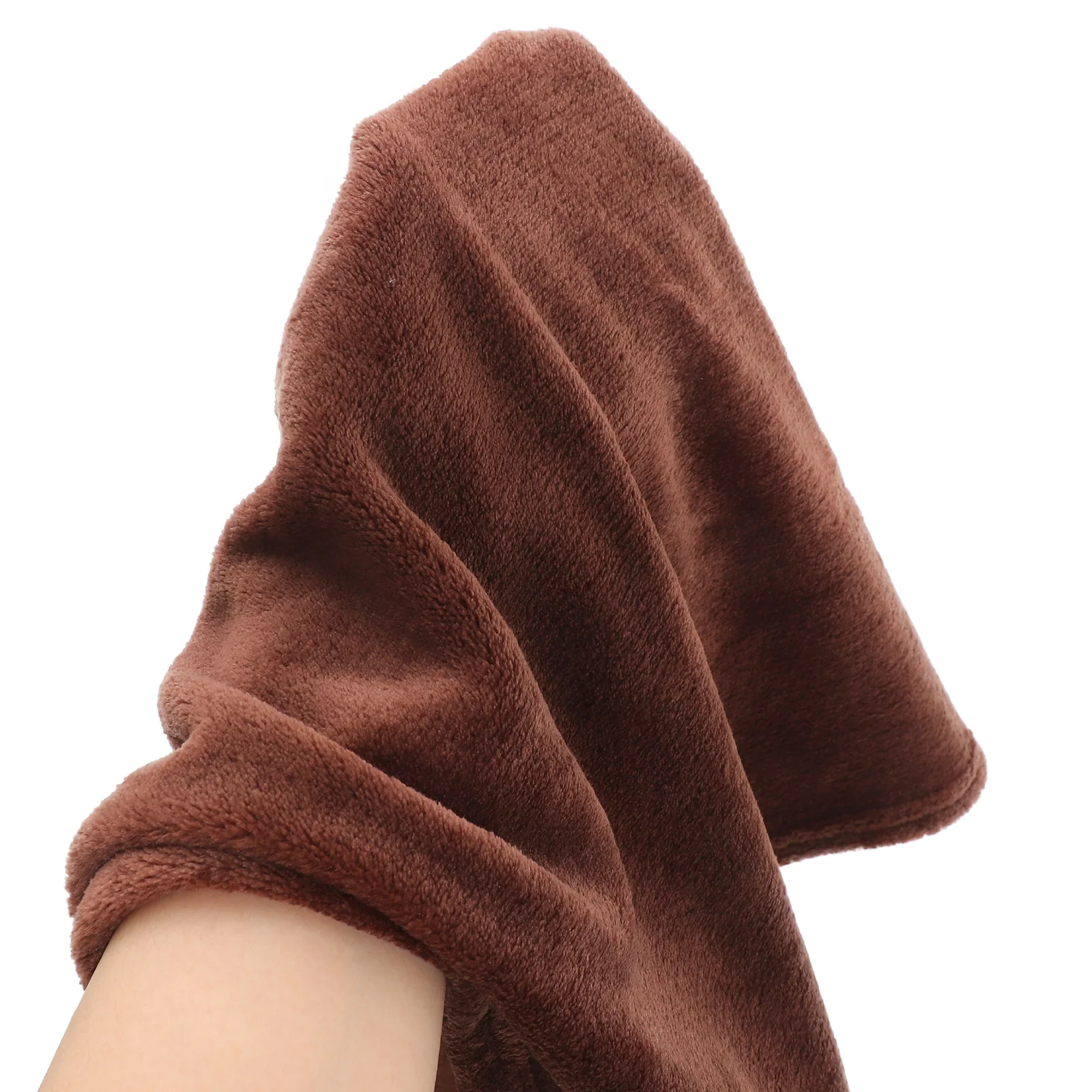 

Warm Flannel Fleece Pet Blanket Coffee Compact Lightweight Soft Comfortable for Dogs Cats Indoor Outdoor Use Flannel Pet Blanket