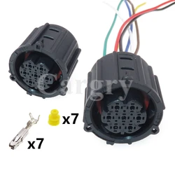 1 Set 7P 17019.062.000 Car Pressure Sensor Cable Socket AC Assembly Automobile Waterproof Electrical Connector Auto Parts