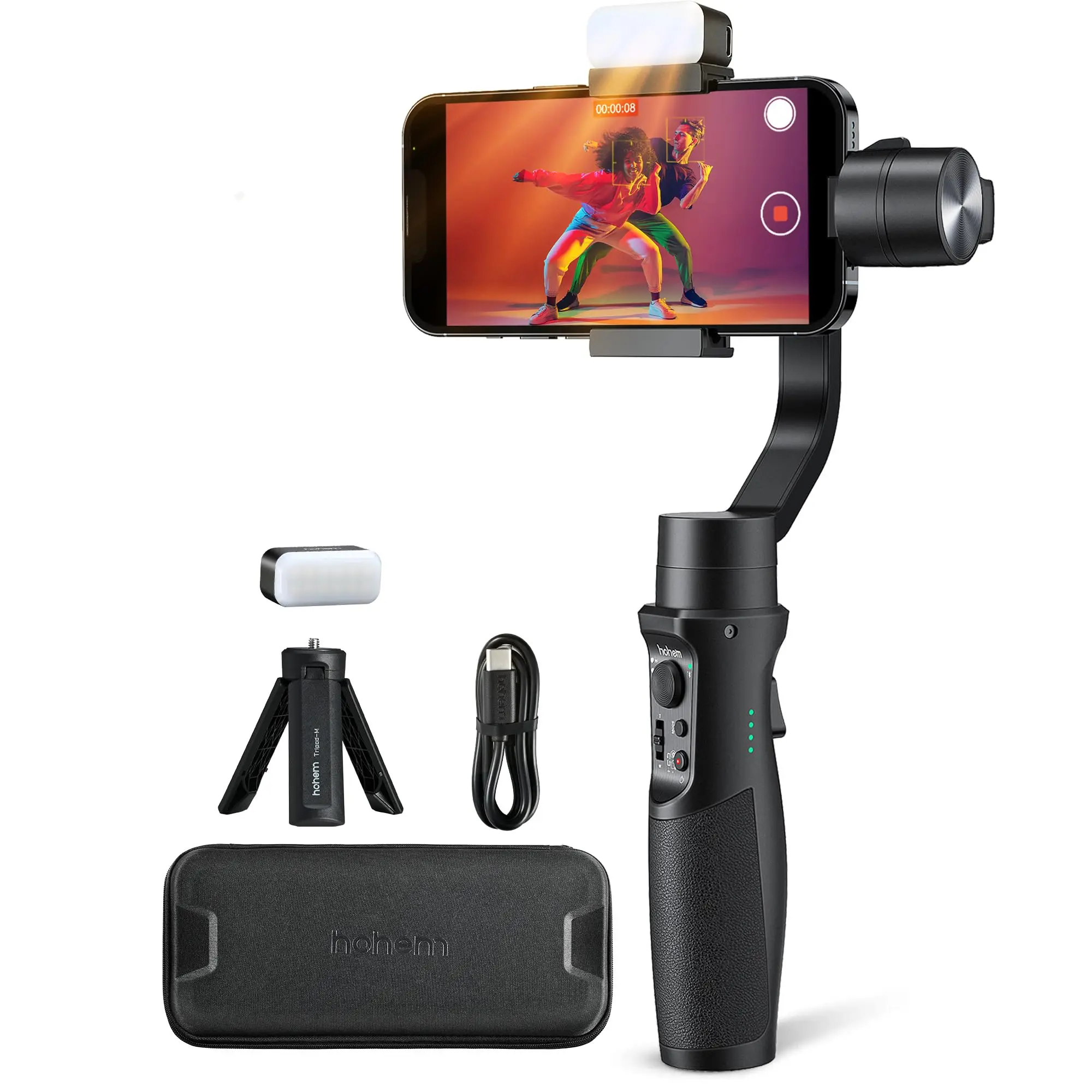 Imagem -06 - Hohem-isteady Mobile Plus Handheld Gimbal Estabilizador de Smartphone Gravação de Vídeo para Iphone 15 Pro Xiaomi Huawei Eixos 2024