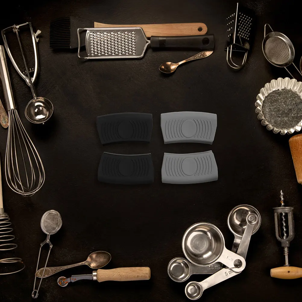 

8Pcs Silicone Pot Handle Covers Heat Resistant Thickened Anti-Scalding Skillet Handles Oven Mitts Kitchen Grip