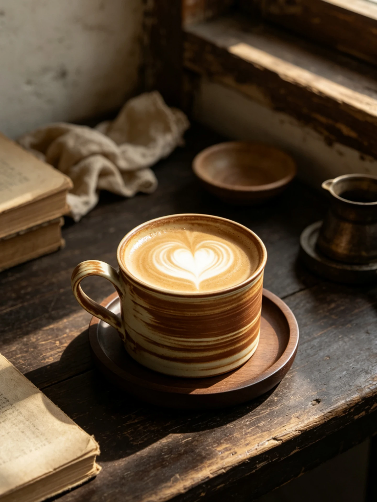 XIJIU Hand-Painted Irregular Texture Caramel Coffee Mug Retro Ceramic Mugs Design Style Straight Drinking Lid Gift Writing Card