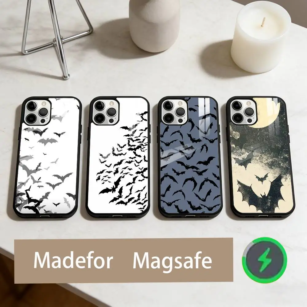 

Animal B-Bats Phone Case For iPhone17,16,15,14,13,12,11 Plus,Pro Max Magnetic For Magsafe Wireless Charging