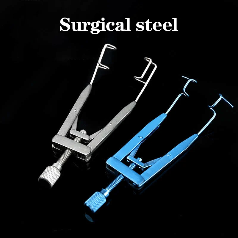 Otwieracz powiek, podpórka powiek, otwieracz narożników oczu, otwieracz śrubowy, uszczelnienie klamry, regulowany instrument okulistyczny, narzędzie chirurgiczne
