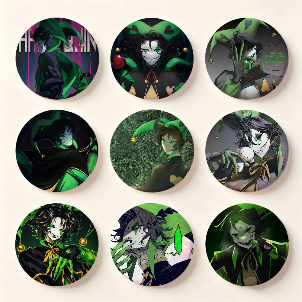 The F-Freak Circus Harlequin Game Badges Button Round Creative Pin Brooch Badge Bag Decor Accessories Fans Collect Friends Gifts