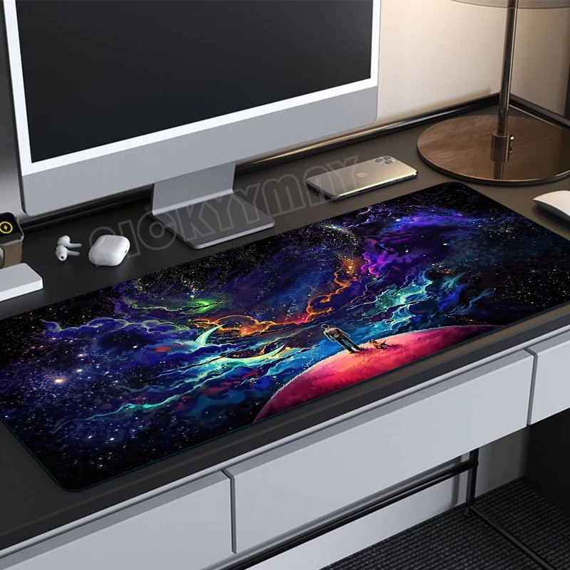 

Space 80x30cm XXL Lock Edge Mousepads Large Gaming Mousepad Desk Mat Mouse Mat Beast Desk Pad For Gift Mouse Pad