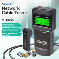 NOYAFA NF-8108A Network Cable Tester LCD Display Cable Tracker Cat5E Cat6E Cable Tester for STP/UTP Twin Twisted Cables