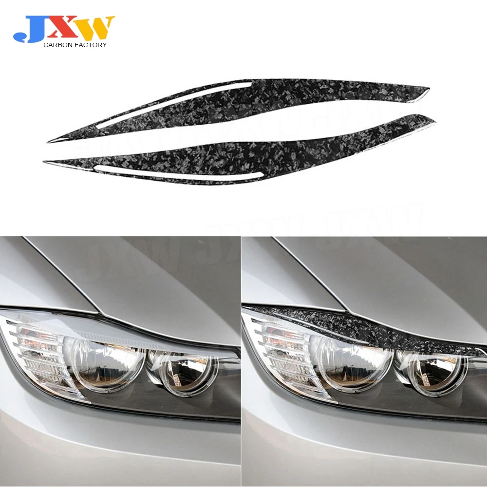 

Carbon Fiber Front Lamp Eyebrow Headlight Covers for BMW 3 Series E90 318i 320i 325i 2009-2012 Front Lamp Eyelids