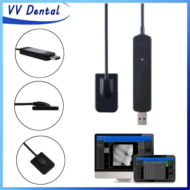 

VV Dental 3 Size USB Connection X Ray Sensor Instrument fit Adult/Children HD Image X-Ray Radiovisiograph Dentistry Tools