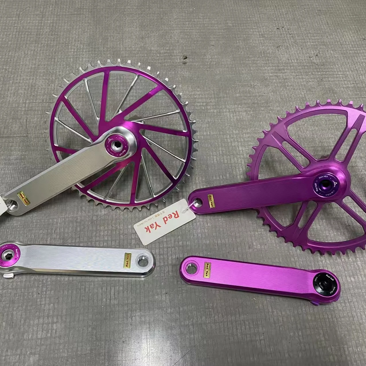 

Ultra Light Aluminum Alloy CNC Direct 3Bolt Hollowt Crankset For Road/Brompton Bridy Folding Bike & Cruisers Bike Crank For UseA