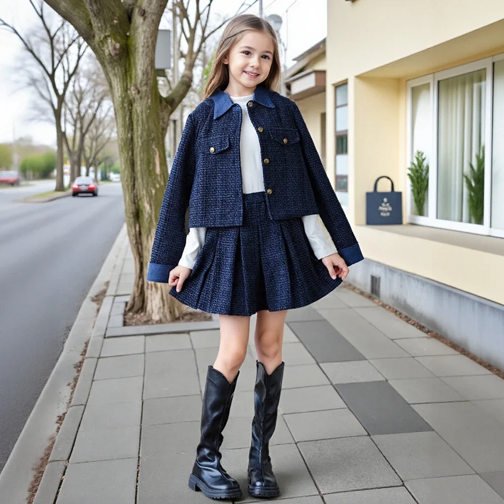 ensemble-elegant-et-style-pour-filles-blazer-a-carreaux-et-jupe-plissee-deux-pieces-pour-anniversaire-princesse-8-14-ans-costume-de-fete-pour-adolescente