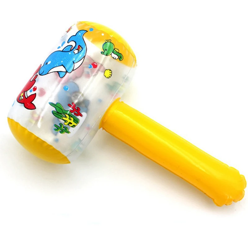 Inflatable Hammer with Bell Air Hammer Baby Toys Kids Noise Maker Toys Party Supplies Inflatable Toys Swimming Pool Toys Stick