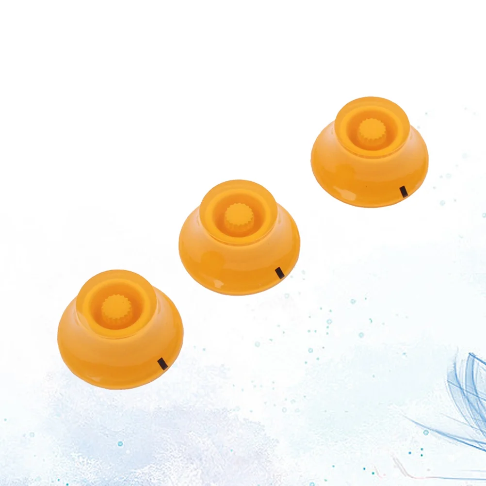 

3Pcs Electric Guitar Knobs Set for Guitars Premium Plastic Material Durable and Easy to Install Vintage Look