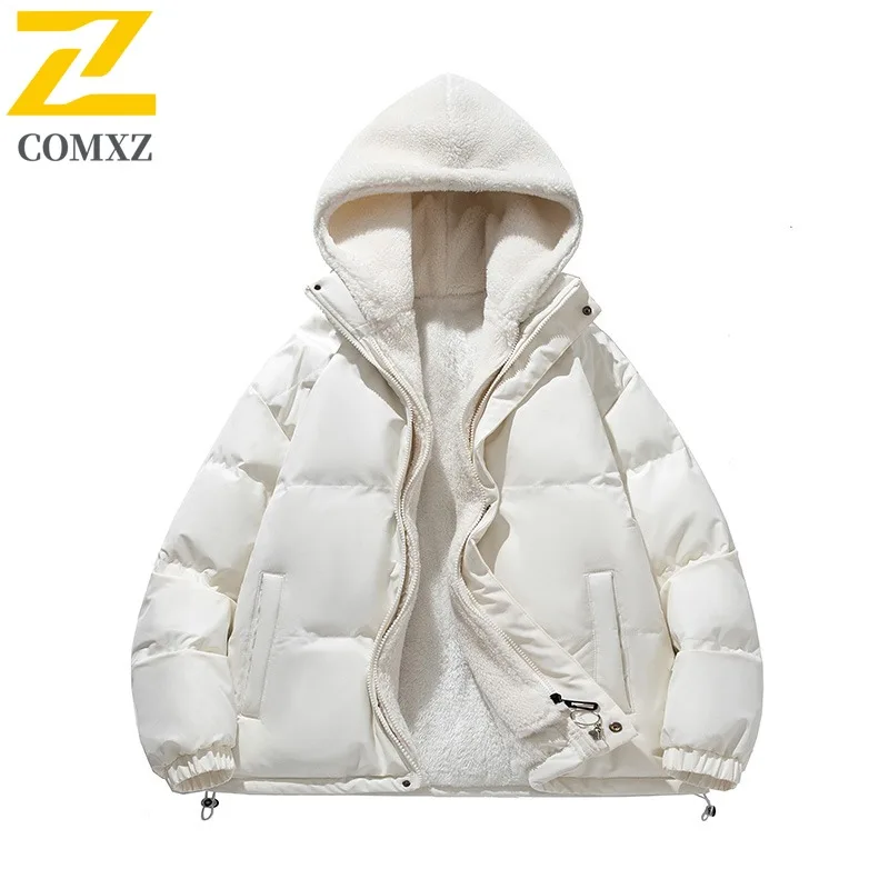 

COMXZ мужское пальто парка классическое морозостойкое толстое с капюшоном корейская мода снежное уличное пальто с подкладкой лыжная гламурная зимняя куртка